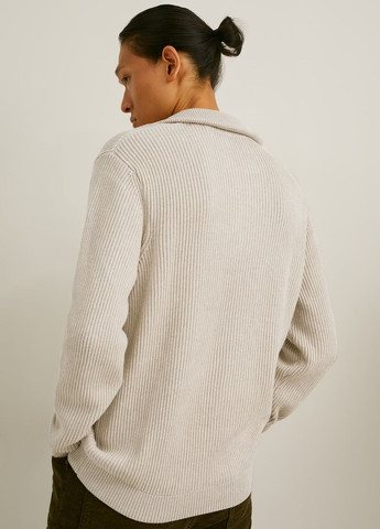 Сіро-бежевий демісезонний светр C&A