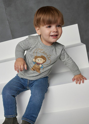 Сіро-синій демісезонний комплект (світшот, джинси) Levi's