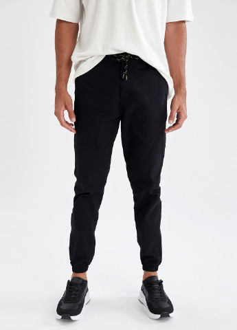 Черные кэжуал демисезонные джоггеры брюки DeFacto