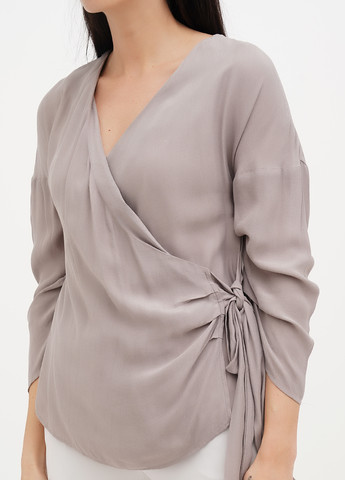 Сіра блуза на запах Zara