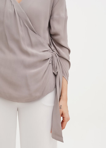 Сіра блуза на запах Zara