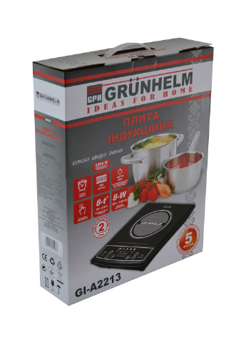 Настольная плита Grunhelm GI-A2213 чёрная