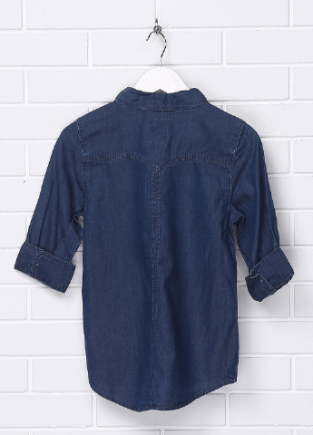 Синяя джинсовая рубашка однотонная Levi's