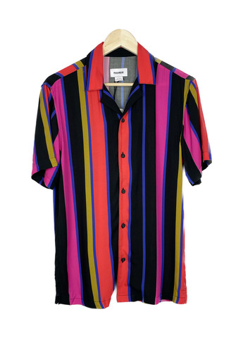 Цветная кэжуал рубашка в полоску Pull & Bear