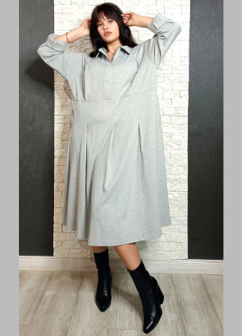 Сіра кежуал сукня оверсайз di classe однотонна
