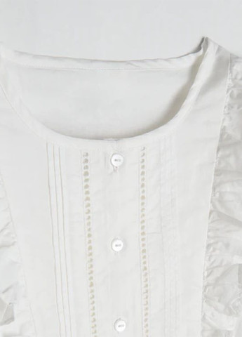 Белая однотонная блузка Cool Club летняя