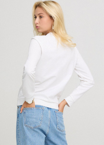 Білий світшот жіночій basic /no flis/ YAPPI (254658742)