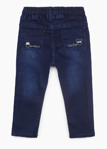 Темно-синие демисезонные прямые джинсы Pitiki