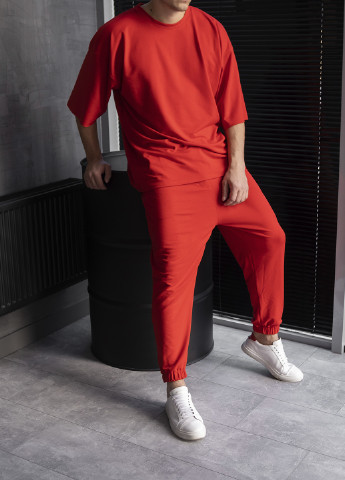 Червоний костюм oversize ShopnGo