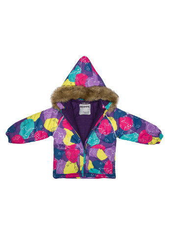 Фіолетовий зимній комплект зимовий (куртка + напівкомбінезон) avery Huppa