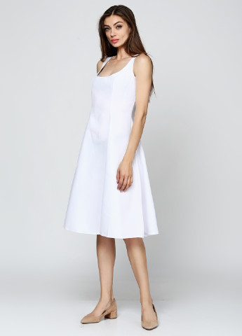Белое кэжуал платье Podium однотонное