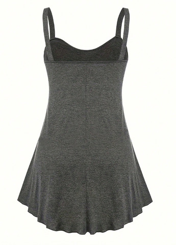 Темно-сіра кежуал сукня бебі долл SHEIN меланжева