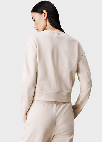 Кремовий світшот Calvin Klein логотип вишивка (366424619)