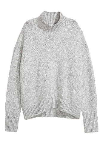 Светло-серый зимний свитер H&M