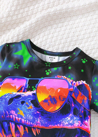 Комбінована всесезон піжама (футболка, шорти) футболка + шорти SHEIN