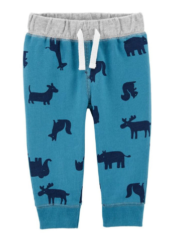 Синий демисезонный комплект боди + штаны wild one 1g200110 Carter's