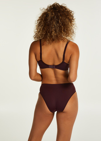 Темно-бордовый балконет бюстгальтер Hunkemoller с косточками полиамид