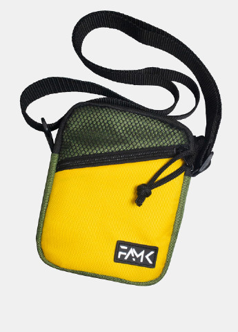 Сумка через плече МСR4 жовта/хакі Famk (254155105)