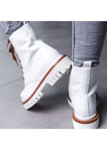 Осенние ботинки женские chrisley 3467 40 25,5 см белый Fashion из искусственной кожи