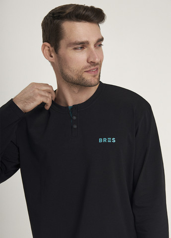 Чорний демісезонний комплект (лонгслив, брюки) Ellen