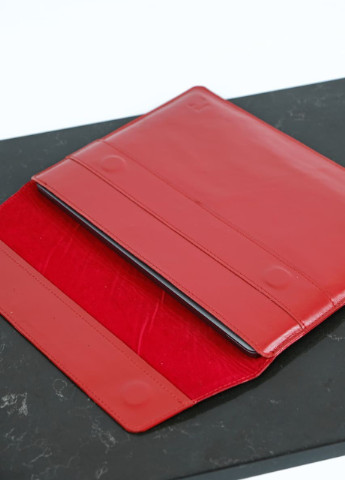 Шкіряний чохол для MacBook Air / Pro 13. Кейс з натуральної шкіри для макбуков ЕІР / Про червоний. Папка на магнітах Kozhanty (232535121)