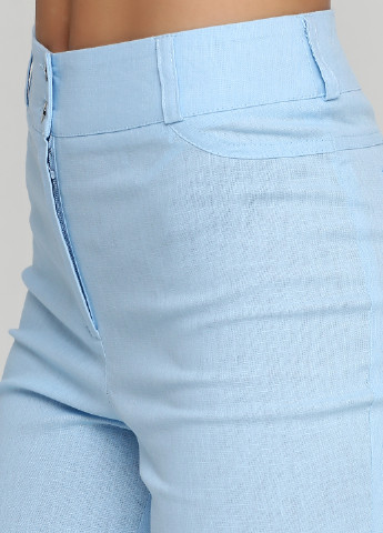 Голубые кэжуал летние зауженные брюки Алеся