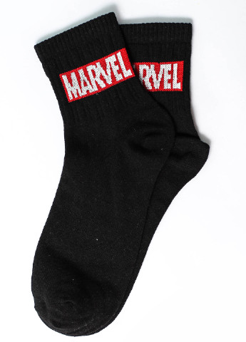 Шкарпетки Marvell чорні Rock'n'socks чорні повсякденні