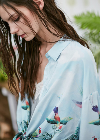 Голубая рубашка Vero Moda