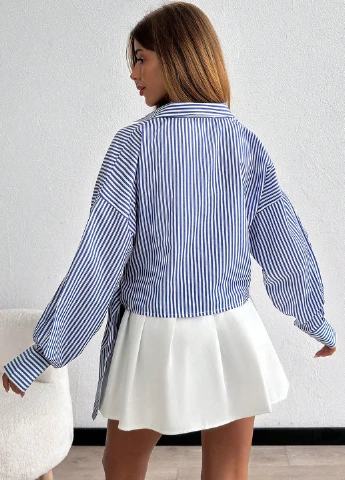 Комбинированная блуза SHEIN
