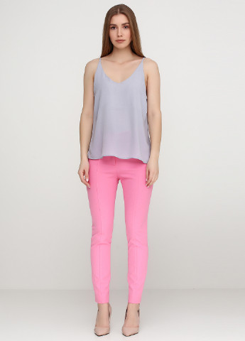Розовые кэжуал демисезонные брюки Uterque