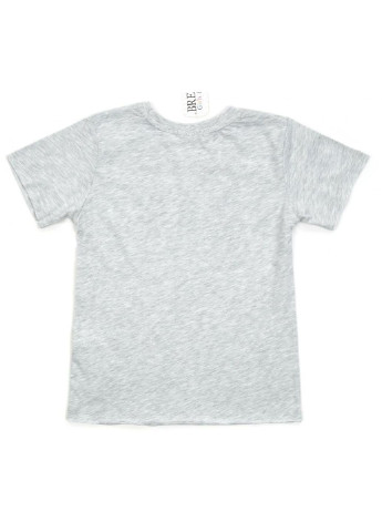 Светло-серая демисезонная футболка детская "brave" (14351-134b-gray) Breeze