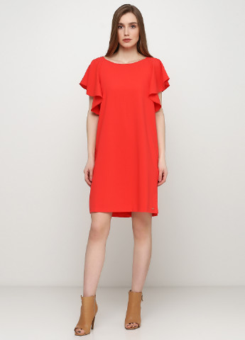 Красное кэжуал платье Tom Tailor однотонное
