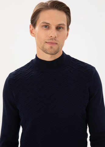 Темно-синій демісезонний светр Pierre Cardin