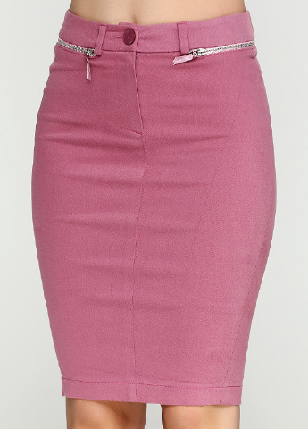 Розовая кэжуал однотонная юбка Stefanie L мини