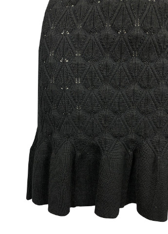 Черное повседневный вязаное мини платье Elliatt однотонное