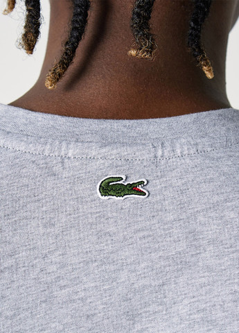 Світло-сіра футболка Lacoste