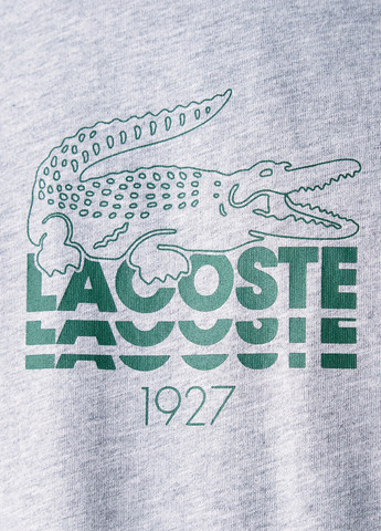Світло-сіра футболка Lacoste
