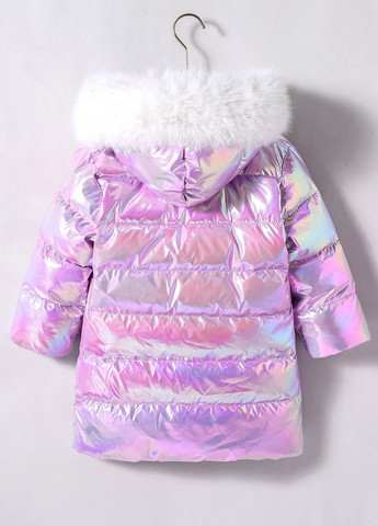 Лиловая зимняя куртка SHEIN