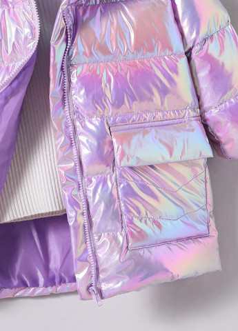 Лиловая зимняя куртка SHEIN