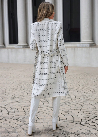 Білий демісезонне Пальто SHEIN