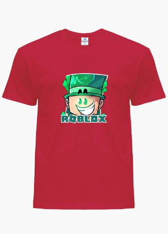 Красная демисезонная футболка детская роблокс (roblox)(9224-1226) MobiPrint