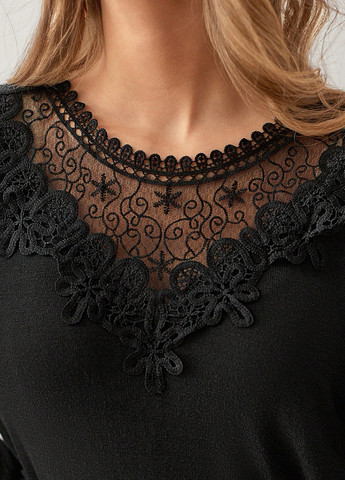 Черное кэжуал платье а-силуэт SHEIN однотонное