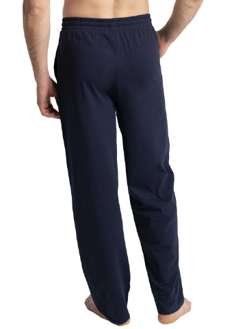 Темно-синие домашние демисезонные прямые брюки Naviale
