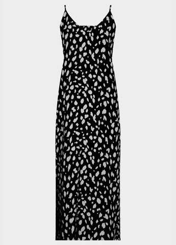 Черно-белое кэжуал платье платье-комбинация PRPY с рисунком