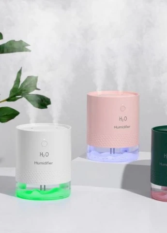 Увлажнитель воздуха аккумуляторный двойной H2O Wave 650мл, розовый More (253850592)
