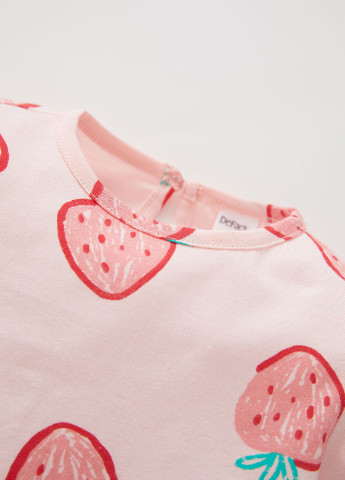 Світло-рожева всесезон пижама (лонгслів, брюки) лонгслив + брюки DeFacto