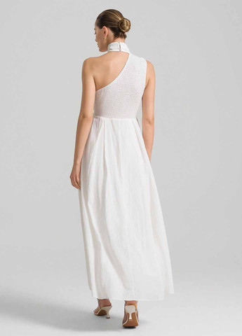 Білий вечірня сукня на одне плече SHEIN однотонна