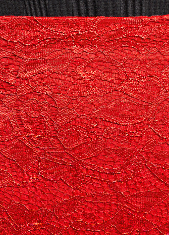 Красная кэжуал однотонная юбка Oodji карандаш