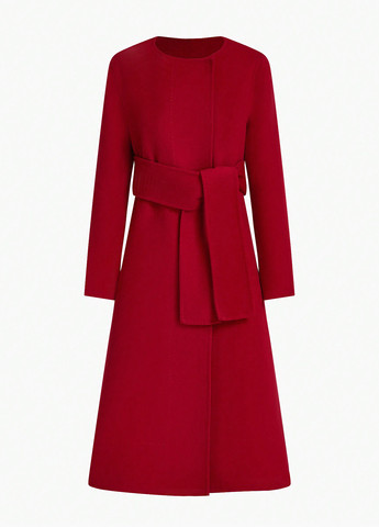 Красное демисезонное Пальто однобортное SHEIN