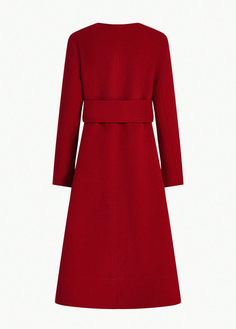 Красное демисезонное Пальто однобортное SHEIN